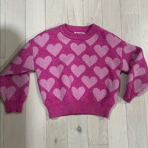 Toddler girl Old Navy Red Heart Pattern Sweater